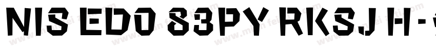 NIS ED0 83py RKSJ H字体转换